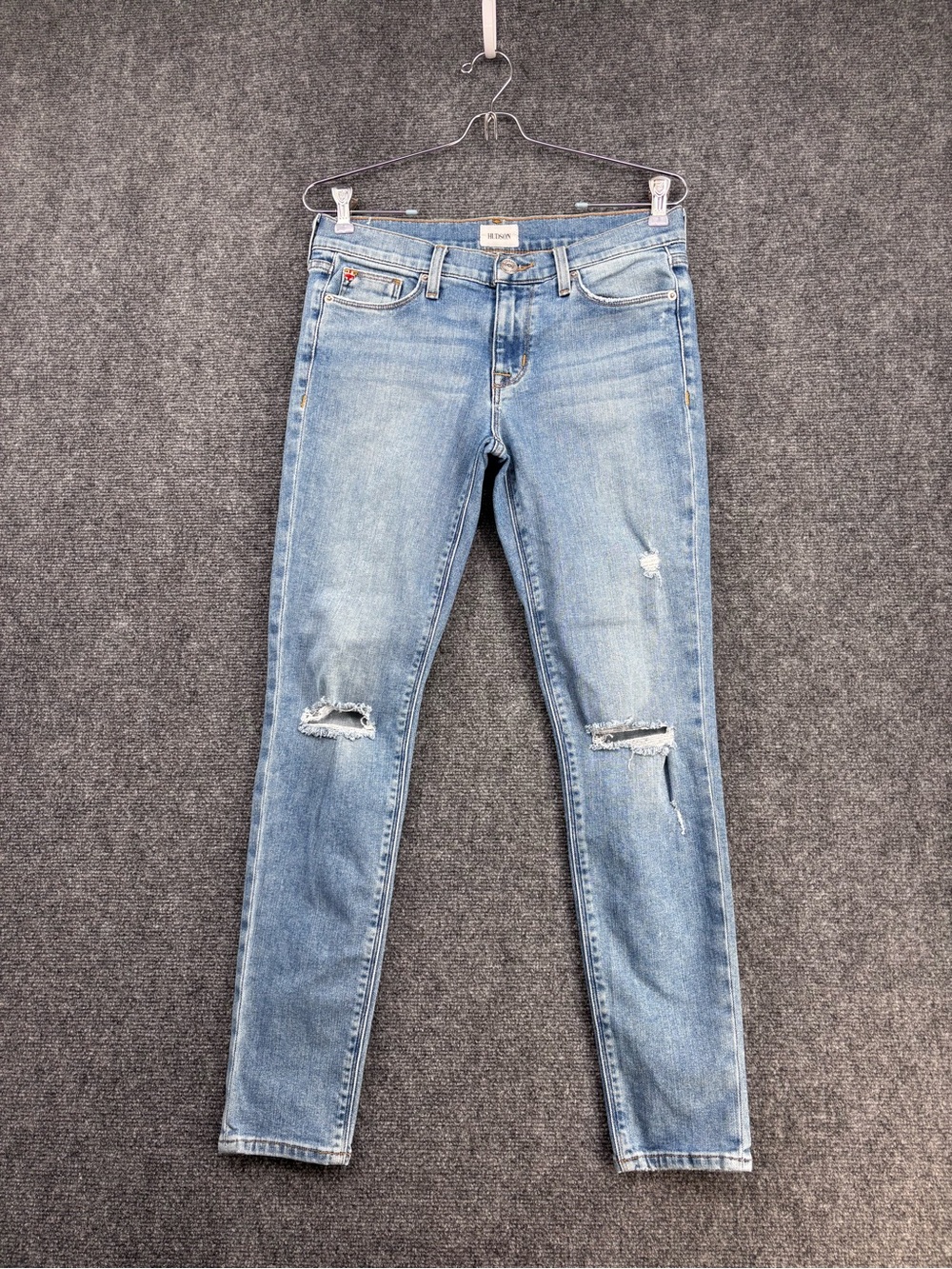 Hudson Krista Super Skinny Distressed Mid Rise Jeans Women’s 27
